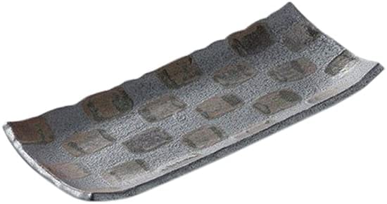 10個セット あゆ・さんま皿 黒結晶さんま皿 [28.5 x 12.3 x 2.8cm] 土物 【料亭 旅館 和食器 飲食店 業務用 器 食器】