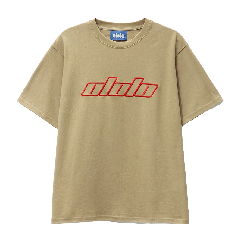 [OLOLO] Pique Logo Shirt / Latte