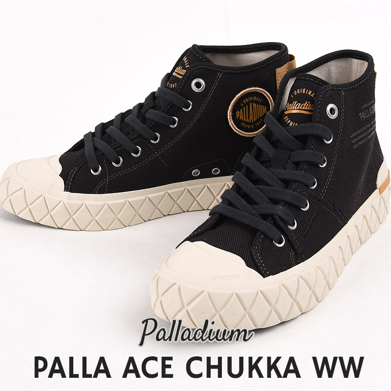 PALLA ACE CHUKKA WW 78567 008 黒 スニーカー レディース カジュアル シューズ ファッション ストリート