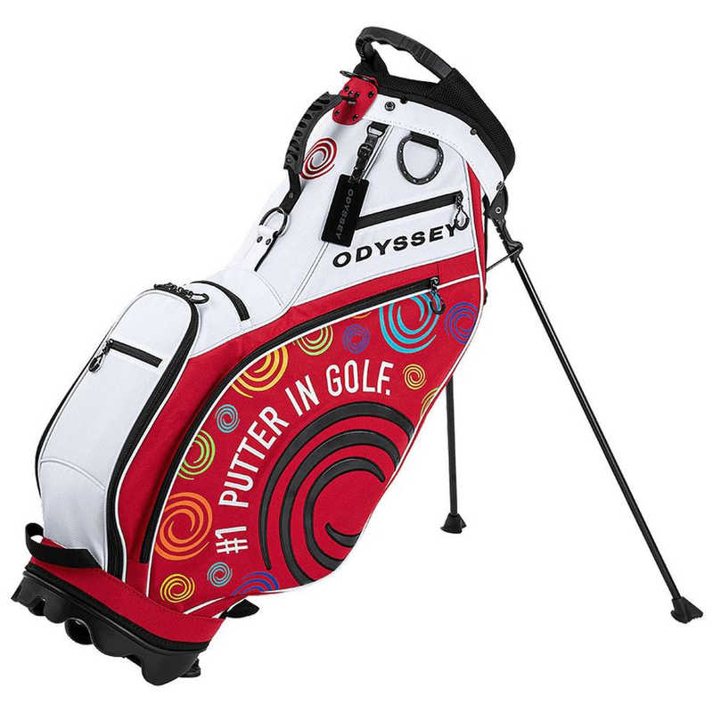 オデッセイ　ゴルフバッグ Odyssey Stand FW 25 JM ホワイト/レッド　5125145
