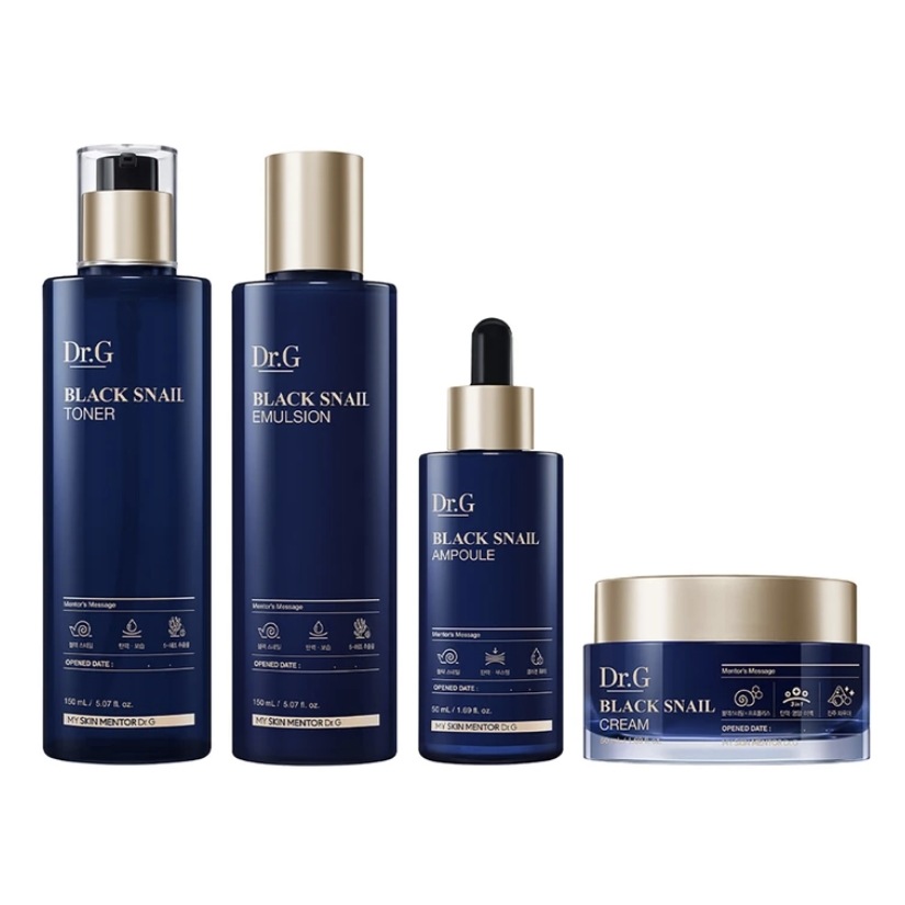 4点セット/ ブラックスネイル プレステージ/ クリーム50ml+トナー150ml+エマルジョン150ml+アンプル50ml 5,460円