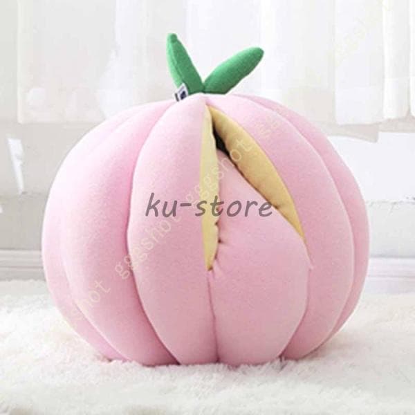 ペットハウス キャットハウス 猫 犬 小型 中型 猫ハウス ドーム型 かぼちゃ みかん クッション ドームベッド キャットベッド ねこ 猫用品 洗える 寒さ対策