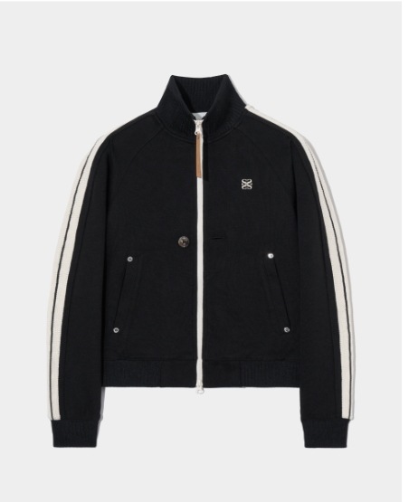 【SATUR】 (W) LAWTON ALL DAY TRACK ZIP-UP JACKET : CAVIAR BLACK