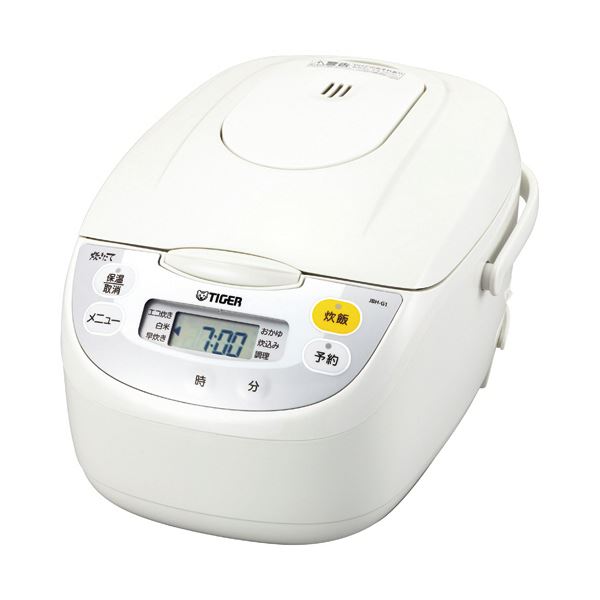 マイコン炊飯ジャー[炊きたて] 5.5合 ホワイト JBH-G101-W 1台