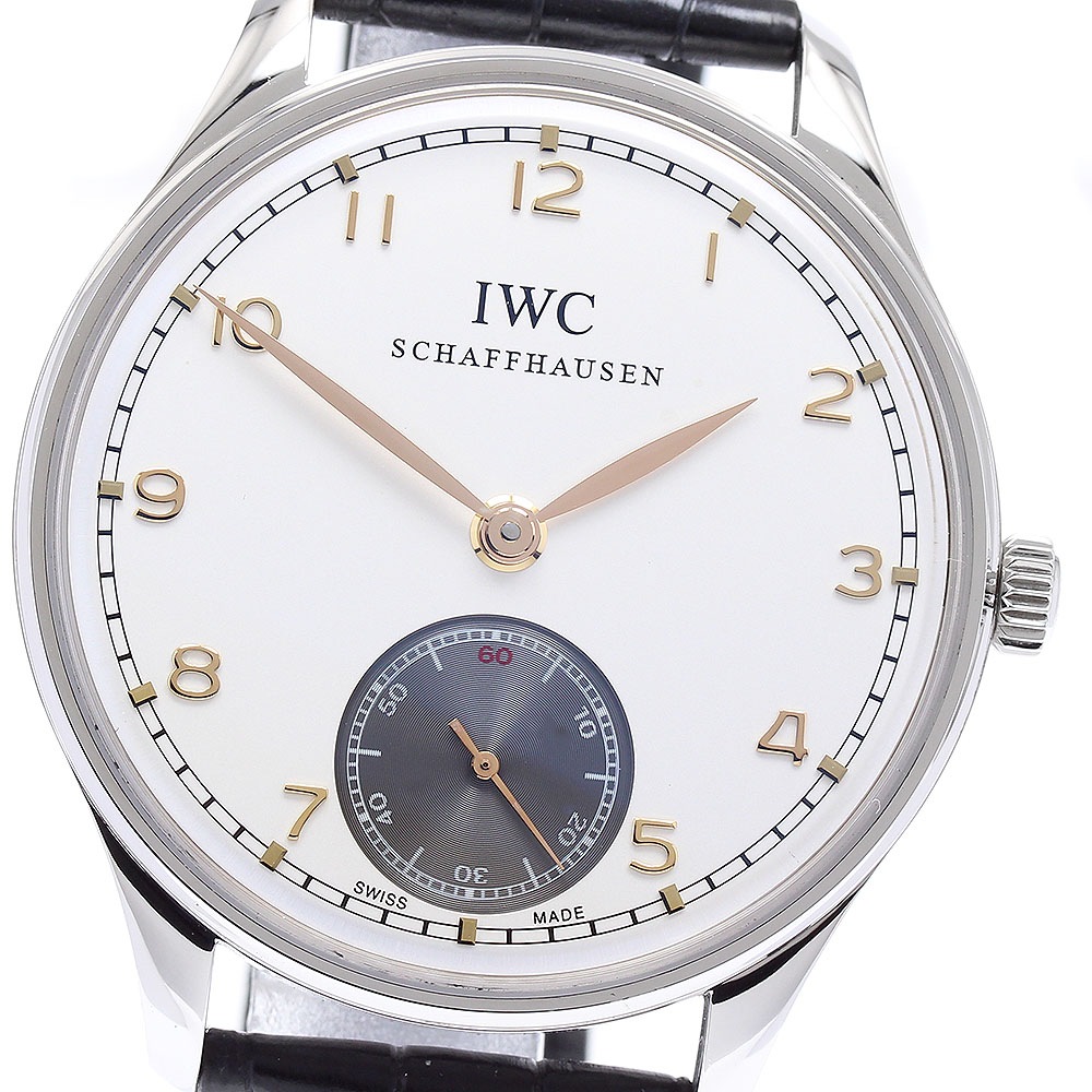 IWC IWC SCHAFFHAUSEN IW545405 ポルトギーゼ ハンドワインド 手巻き メンズ 美品 _894301【中古】