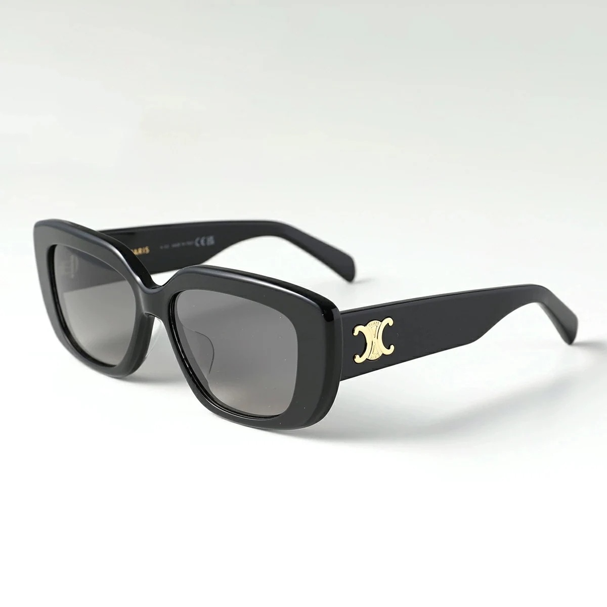 CELINE セリーヌ サングラス TRIOMPHE 04 トリオンフ 4S216CPLB.38NO CL40216U 01F レディース メガネ レクタンギュラー ウェリントン型 メタルロゴ