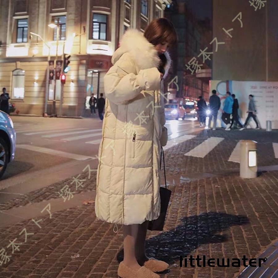 超ロング ベンチコート 無地コート ロングダウン 中綿ジャケット ダウンコート アウター 冬コート 外套 上着 カジュアル ファッション 膝下 着痩せ 秋冬 冬