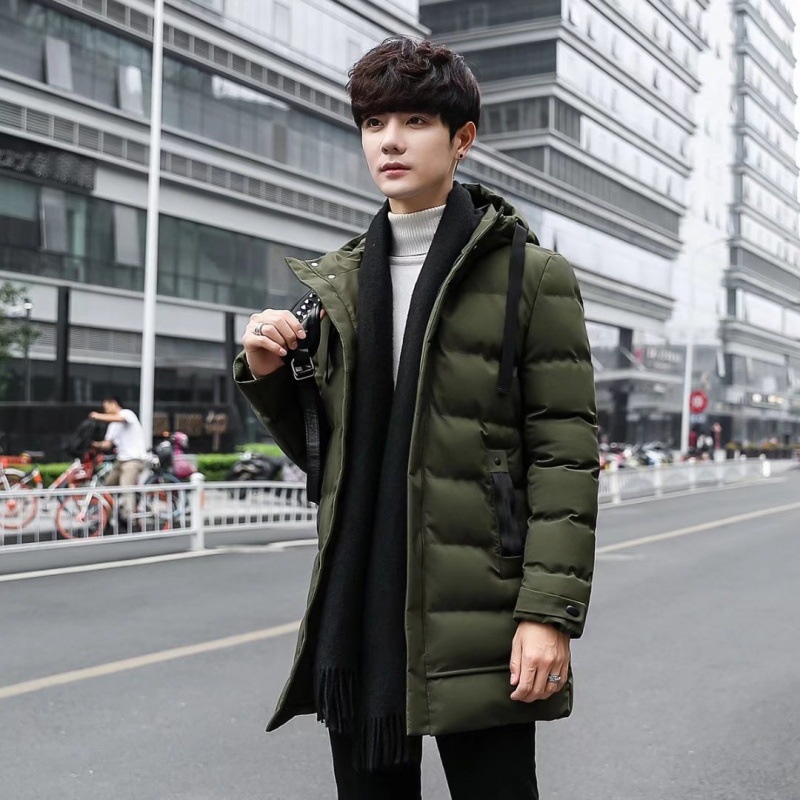 ダウンコート メンズ ロング コート 綿の服 無地 冬服 厚手 ジャケット トップス おしゃれ アウター コート フード付き 軽量 大きい アウトドア 防風