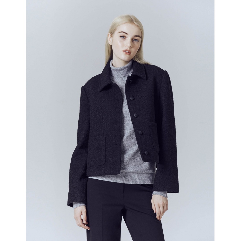 GIORDANO 372906 ツイードジャケット_2color