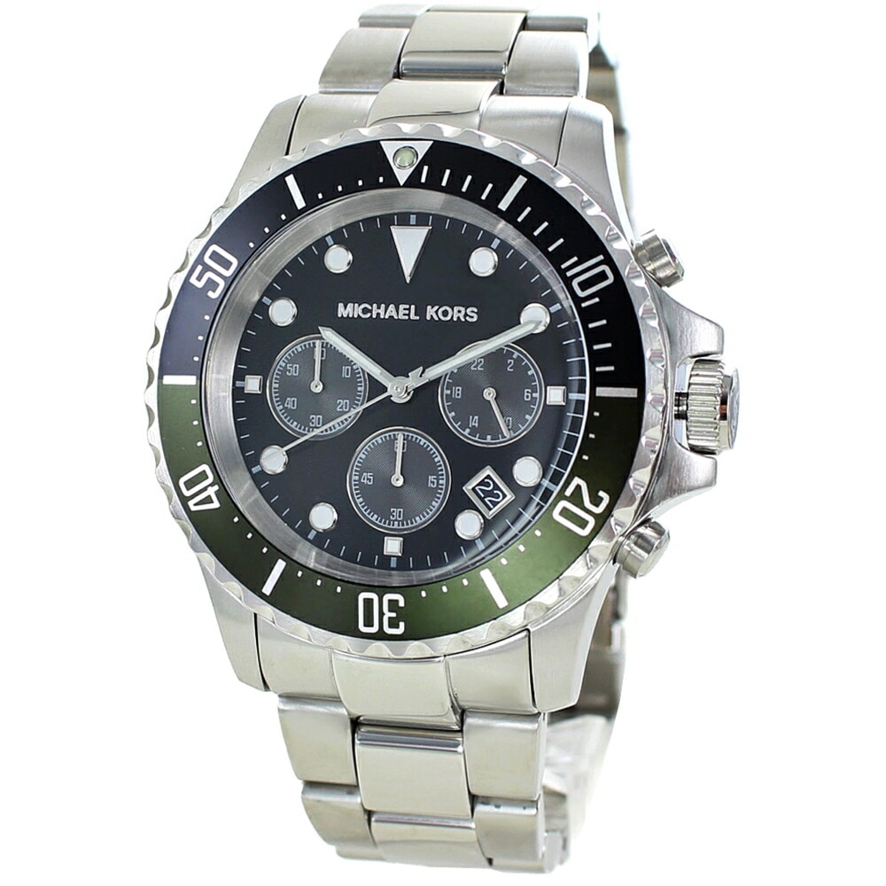 マイケルコース 腕時計 手表 メンズ クロノグラフ おしゃれ かっこいい 男性 プレゼント 誕生日 20代 30代 ブランド シルバー ギフト 時計 ブレスレットウォッチ 通勤 通学 仕事用 社会人