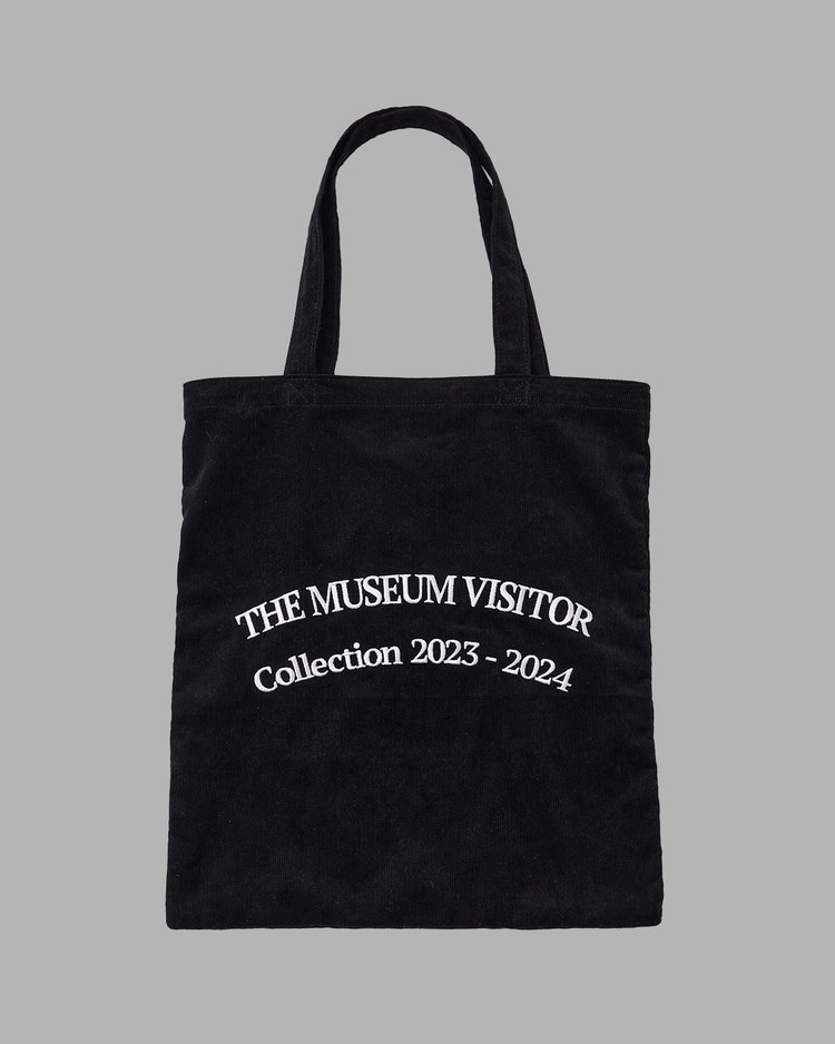 【THE MUSEUM VISITOR】 THE MUSEUM VISTIOR COLLECTION 2023-2024 CORDUROY ECO BAG : BLACK