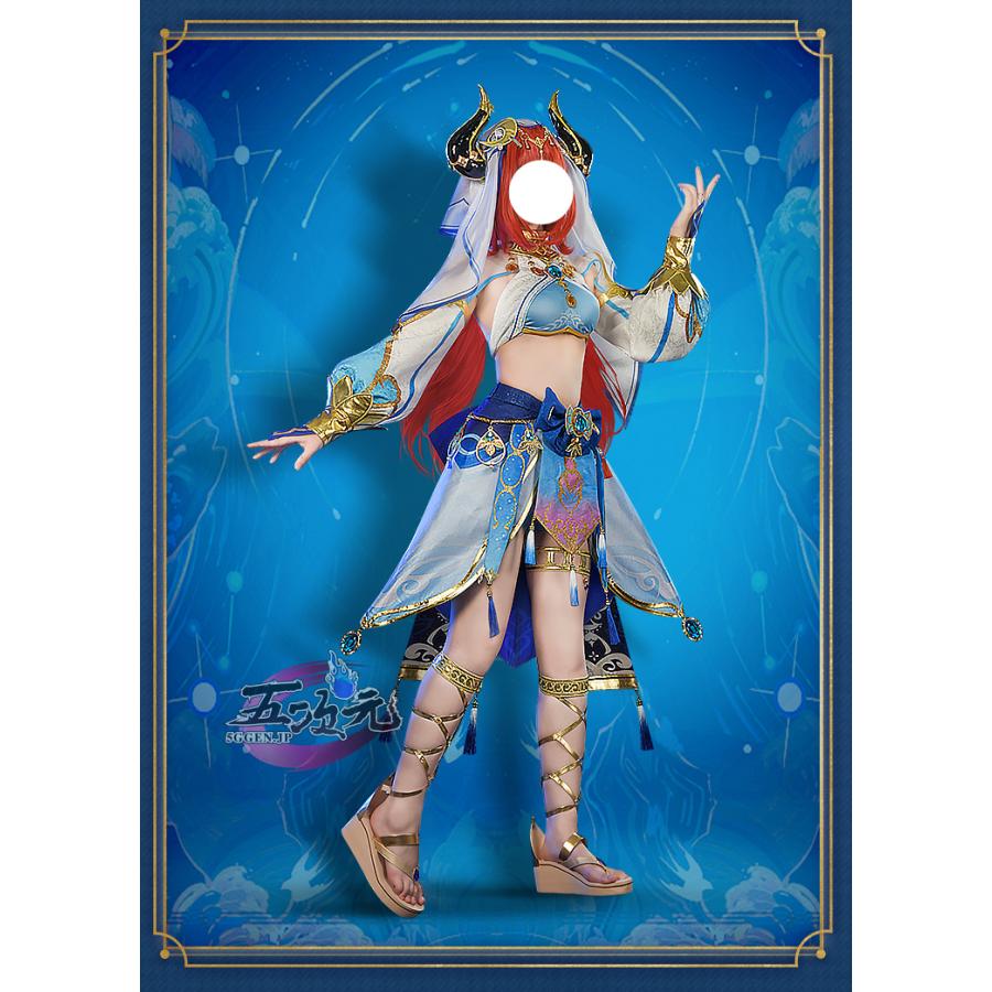 原神　コスプレ　ニィロウ　衣装　ウイッグ　靴　追加可