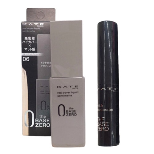 [SET]リアルカバーリキッド（セミマット）+スティックコンシーラーAリキッドファンデーション