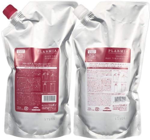 ミルボン プラーミア エンリッチド シャンプー 1000mL トリートメント F 1000g 詰め替え セット