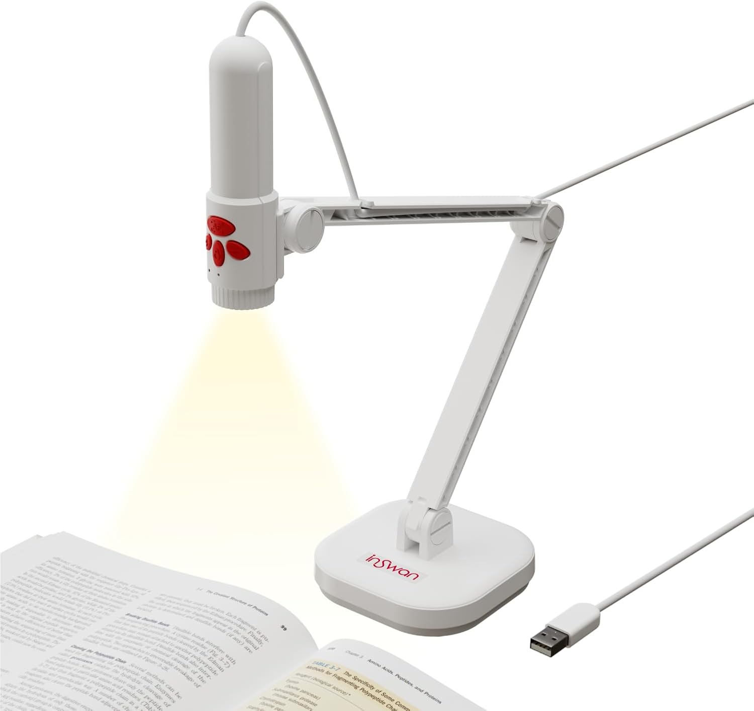 INSWAN INS-3 (台湾製) USB 書画カメラ/WEBカメラ/実物投影機/手持ちカメラ/ 1920P@30fps CMOS オートフォーカス/ポータブル/マイク内蔵&LEDライト搭載-Win 7,489円