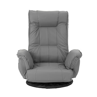 リクライニング座椅子 レザー ハイバックチェア リクライニングチェア おしゃれ ブラック M5-MGKWG5102BK 在庫限り!!国内出荷PUレザー回転式座椅子 肘掛け ハイバック 座