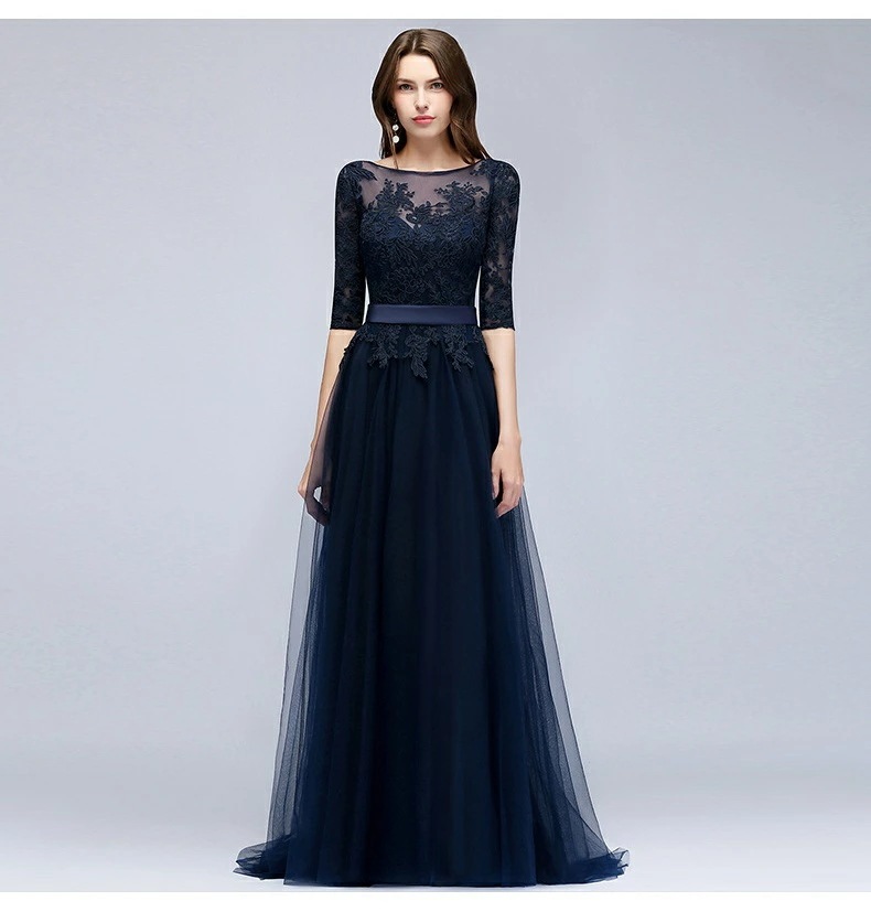 お安く提供ウェディングドレス レディース 礼服 お呼ばれ おしゃれ 宴会 パーティードレス ２色 ロングドレス チュールスカート メッシュ レース ファスナー 舞台演出 音楽会 演奏会 イブニングドレ