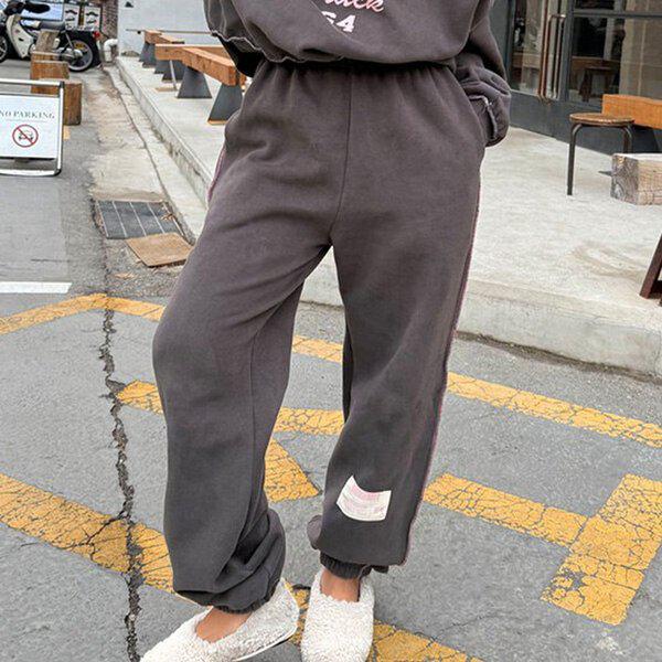 (PT) ヤンギモデルジョガーパンツ 冬 男女共用 裏起毛