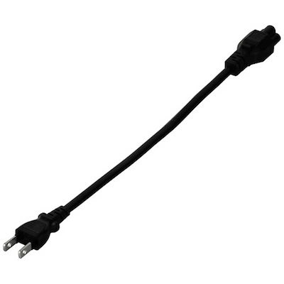 他サイト： BUFFALO　電源ケーブル DELL/HP用 3ピンソケット(メス)2ピンプラグ(オス) 0　BSACC0802BKAの商品画像