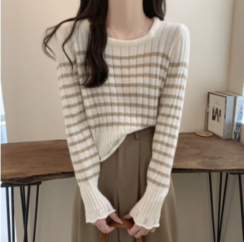 トップス デート カットソー ニットソー セーター 袖あり 長袖 かわいい 大人可愛い きれいめ シンプル カジュアル 大人 上品 おしゃれ お洒落 かっこいい こなれ感 主役級 存在感 春 秋 冬 5,780円