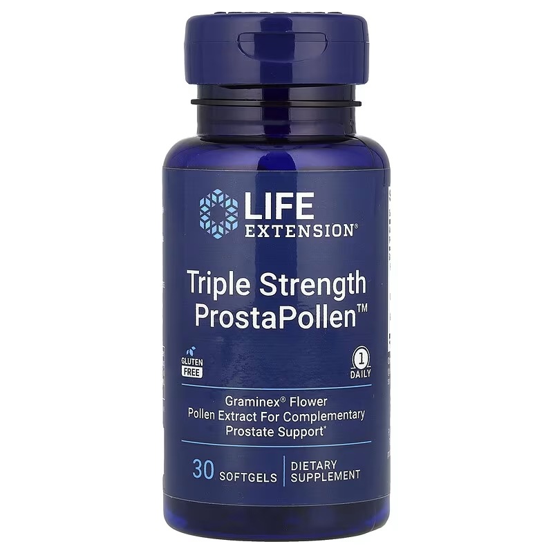 Triple Strength ProstaPollen ソフトジェル30粒（1粒あたり378mg） 4,800円