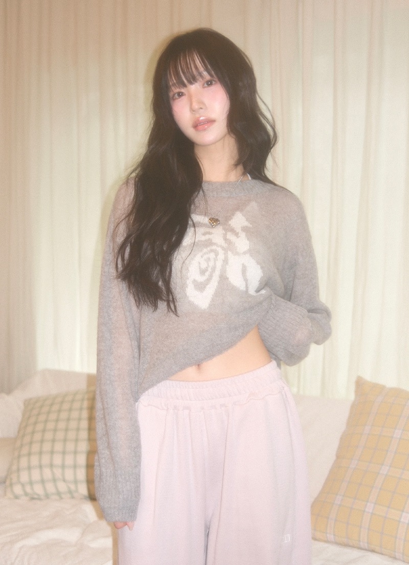 【AS"ON】 MAZE KNIT / GRAY 正規品