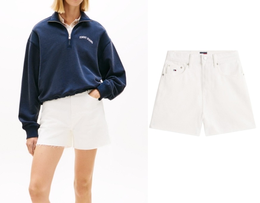 Washed Denim Shorts (T32G1NEQ64TWT11D0)
