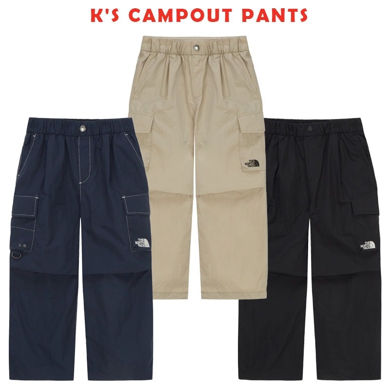 韓国正規品保証 関税負担なしNP6NR04S KS CAMPOUT PANTSデイリー 基本 着装 男子 女子 人気 韓国 ファッション 男女共用 アウトドア