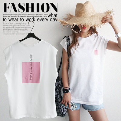 【送料無料】Tシャツ ノースリーブ レディース ロゴ...のサムネイル