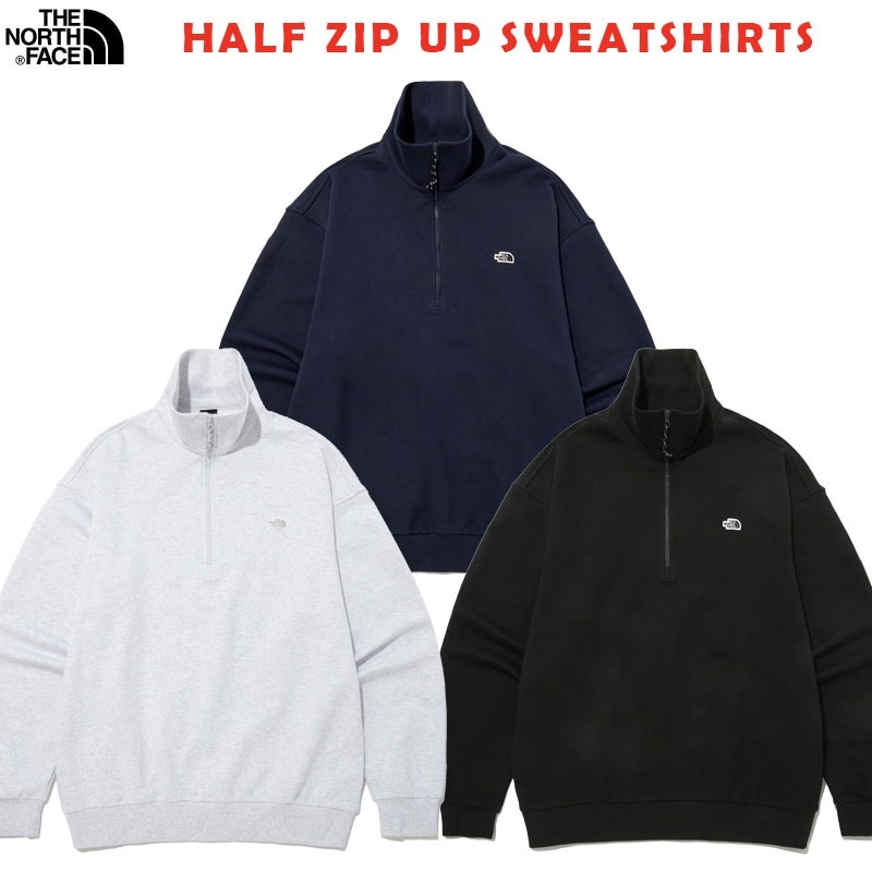 韓国正規品保証 関税負担なし NM5MP03A HALF ZIP UP SWEATSHIRTSデイリー 基本 着装 男子 女子 人気 韓国 ファッション 男女共用 アウトドア