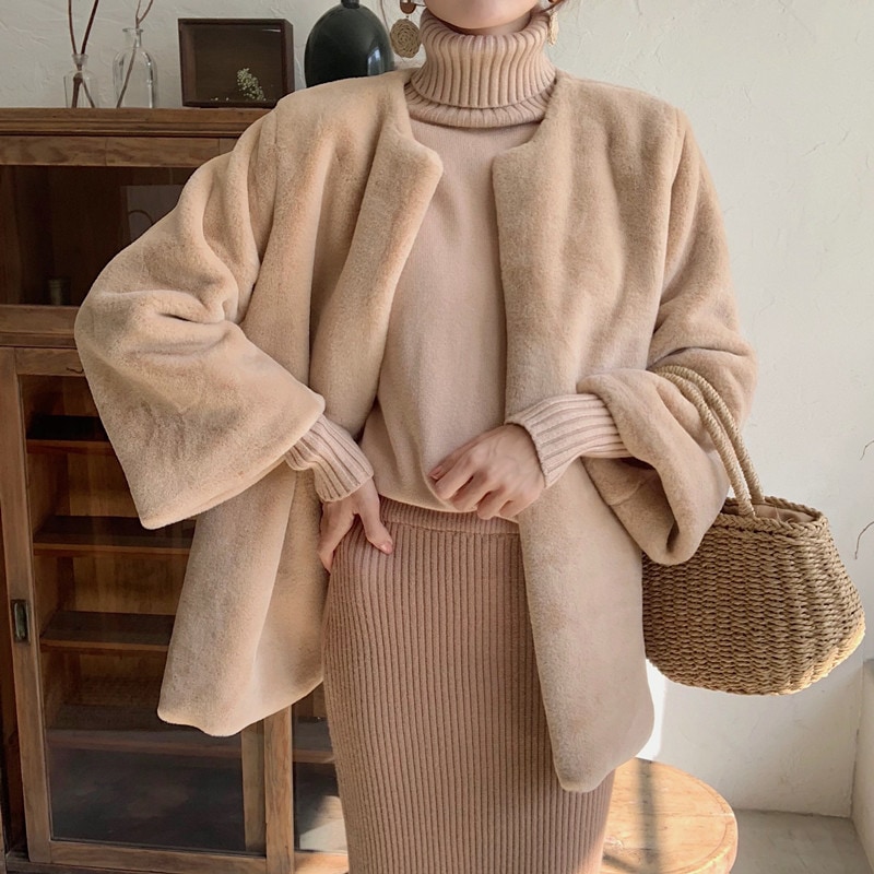 新作登場 フェイクファーコート ファーコート レデイース 毛皮コート ジャケット モコモコ ボアコート 防寒防風 長袖 アウター