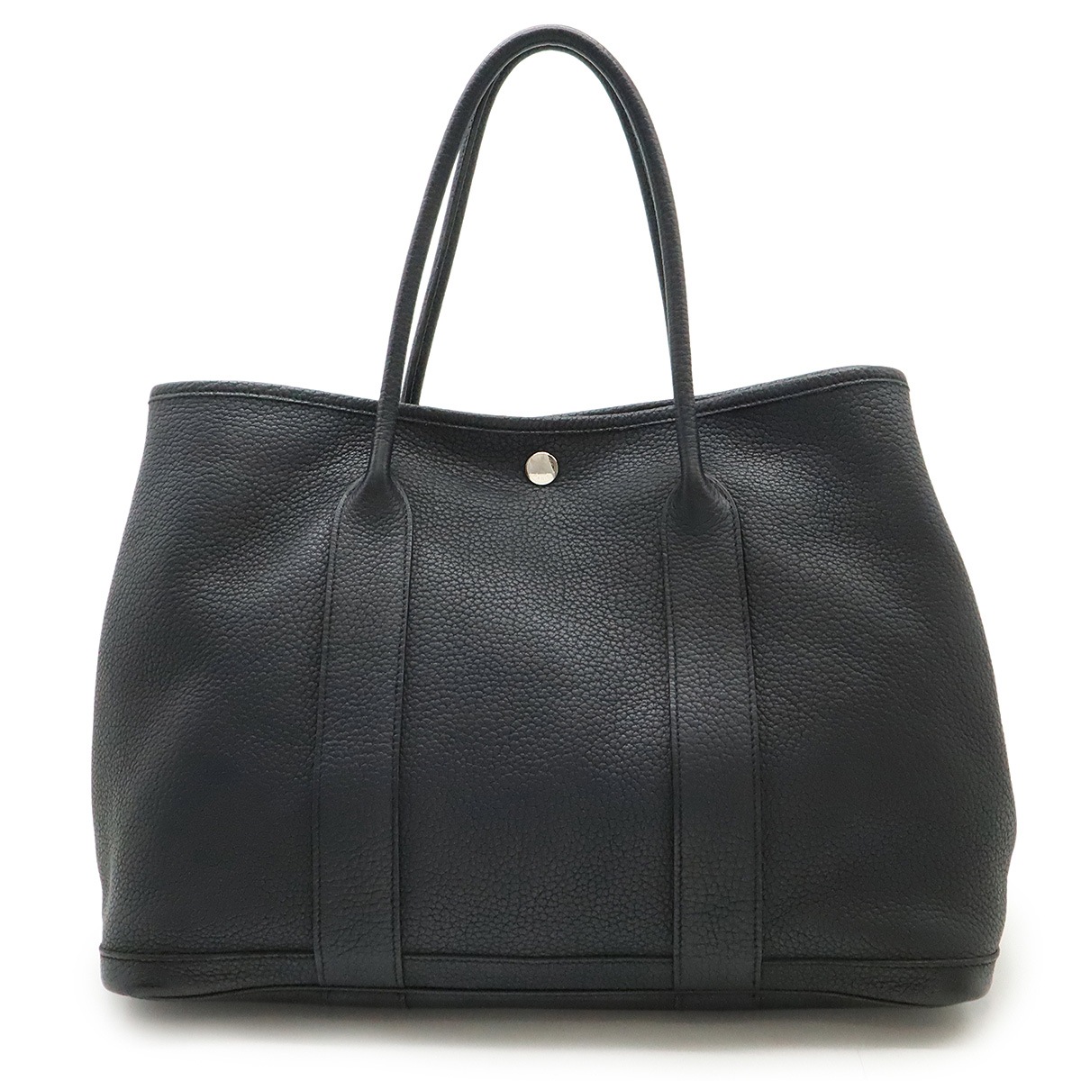 ガーデンパーティPM 36 トートバッグ ハンドバッグ ネゴンダ レザー ブラック シルバー金具 O刻