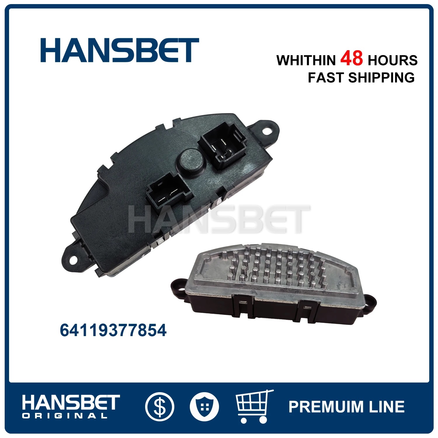 ハンスベット ブロワモーター レジスター BMW F45 F46 F48 2 MINI F55 F56 E84 X1 X2 F39 228i i3 12-2015 64119377854 641193