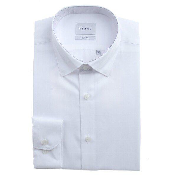 YJ4SUS537_チェックドビーソリッドスリムフィット長袖