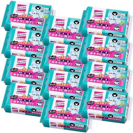 クイックル 【ケース販売】トイレ トイレ用洗剤 詰替用 20枚×12個 5,198円