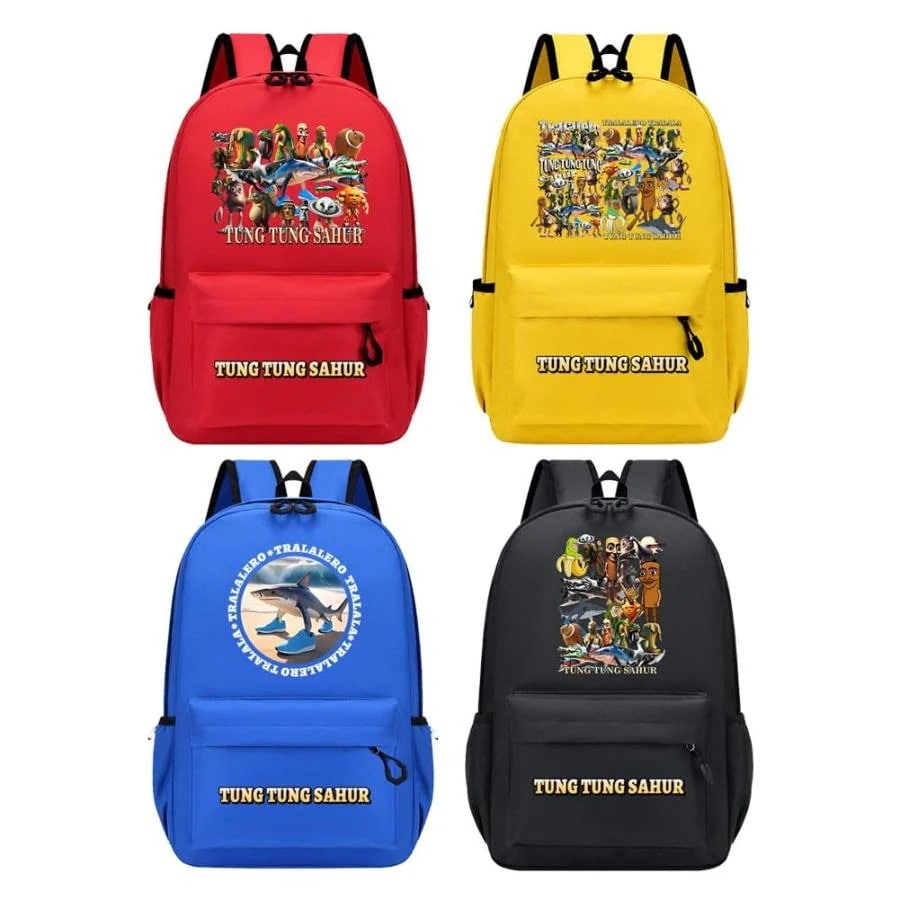 イタリアンブレインロット リュックサックトララレロ・トラララ トゥントゥントゥンサーフール かばん 大容量 多機能 カジュアル ファッション 学用品収納 子供