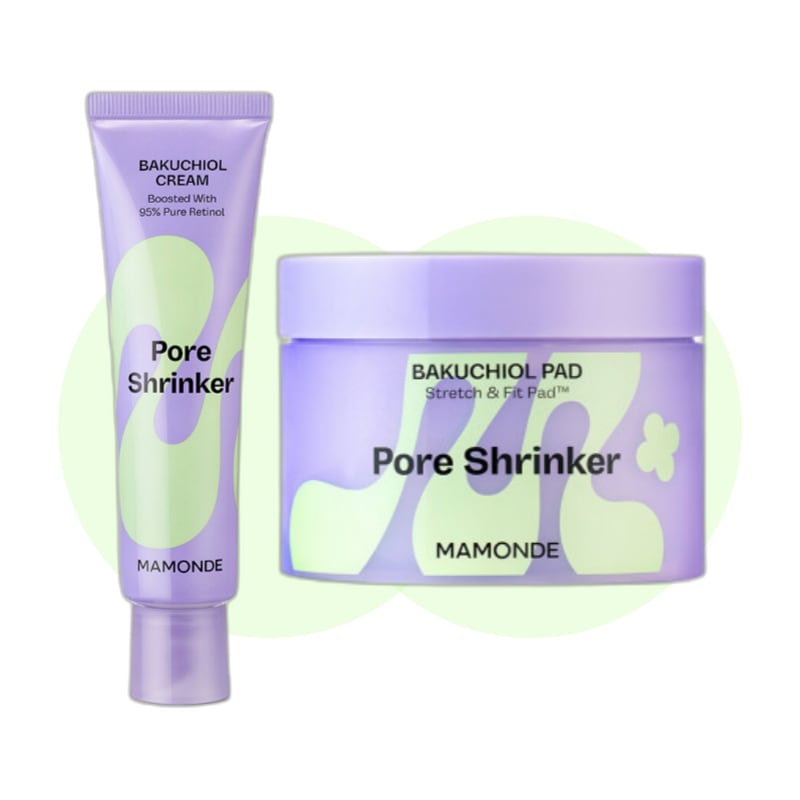[セット]ポア シュリンカー バクチオール パッド 70枚 + バクチオール レチノール クリーム 60ml