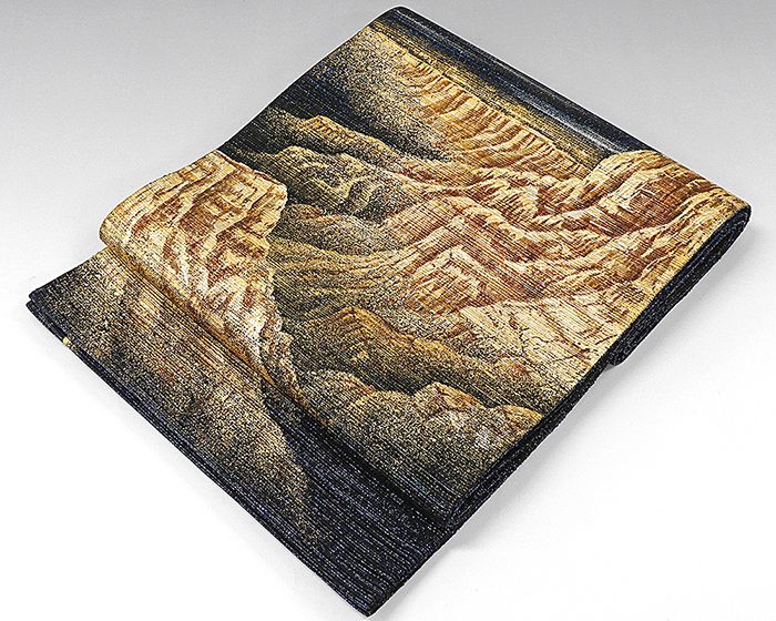 袋帯 未着用超美品 正絹 世界文化遺産 グランドキャニオン 袋帯 未使用 新古品