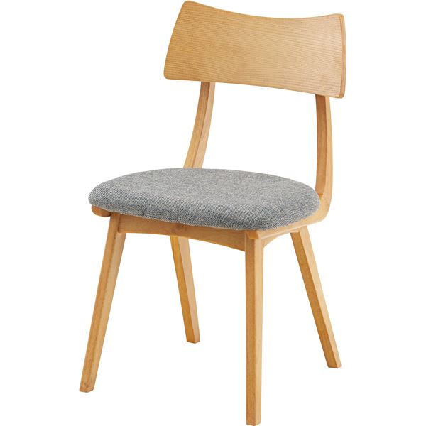 ダイニングチェア/食卓椅子 2脚セット ナチュラル 幅45cm奥行45.5cm高さ77.5cm座面高44.5cm 木製素材 リビング 26,254円