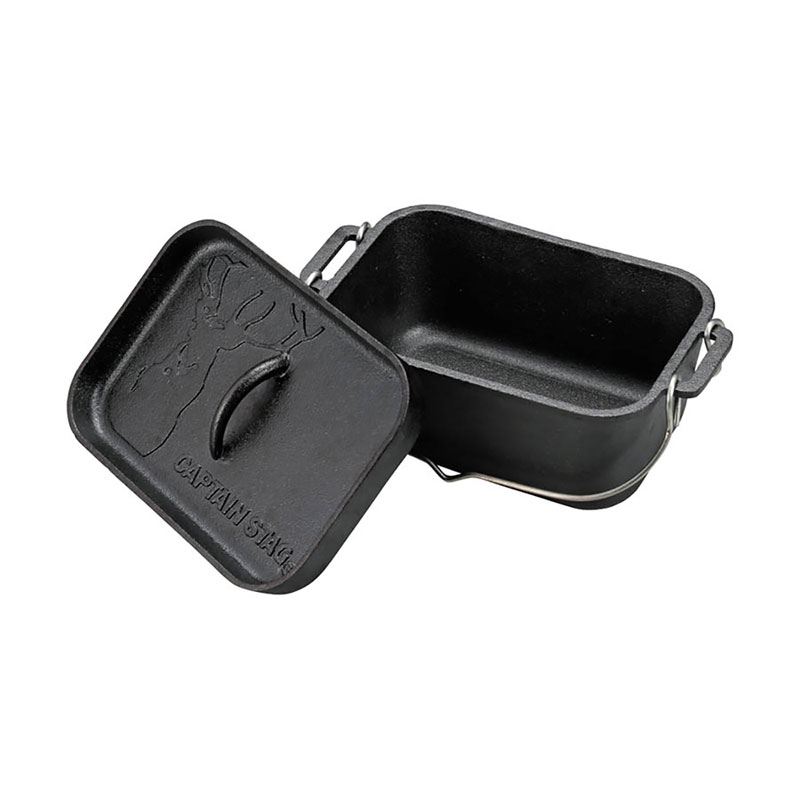 角型 ダッチ オーブン トレッキング キャンプ用品 調理用具 (UG3063)