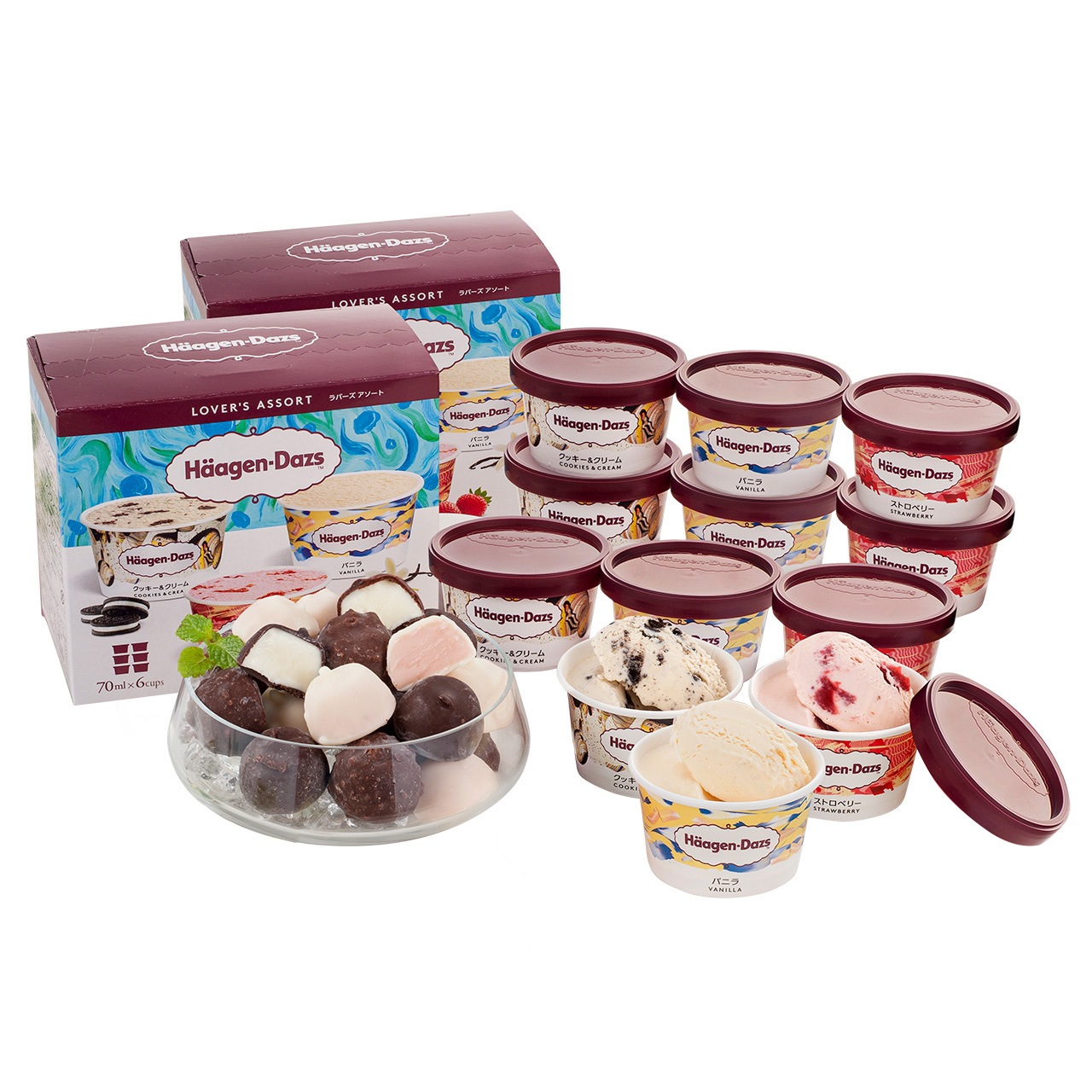 ハーゲンダッツ＆人気のフレンチレストラン監修のショコラアイスボール 7940-504 アイスクリーム ギフト 産直 誕生日 内祝い お中元 夏ギフト お歳暮 冬ギフト