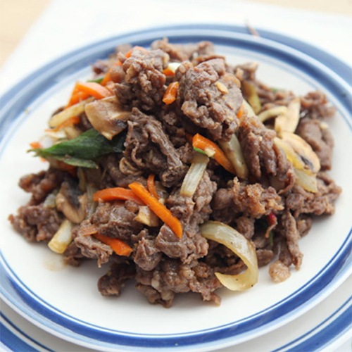 【送料無料】特製自家 牛肉プルコギ500g×3袋／韓国 食品 料理 食材 おつまみ おかず ブルゴギ