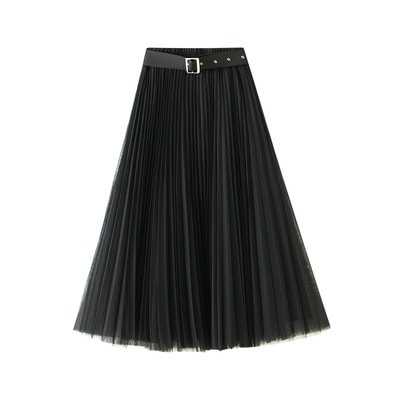 プリーツスカート スカート ボトムス ロング ロング丈 フレア Aライン プリーツ ベルト ウエストマーク 透け感 かわいい 大人可愛い きれいめ シンプル カジュアル 大人 上品 おしゃれ お洒落