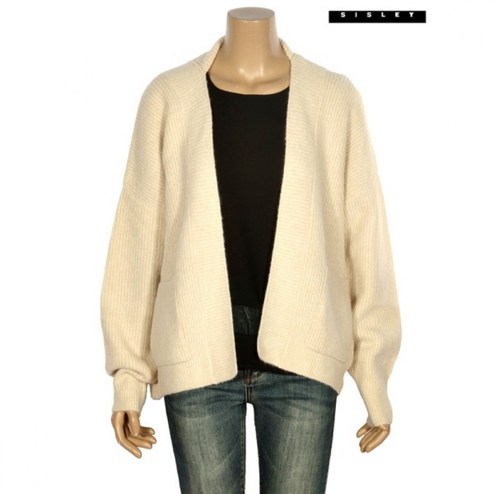 (シスレー) シスレーアルパカボタンなしルーズフィットカーディガン SAKCC6461_BE