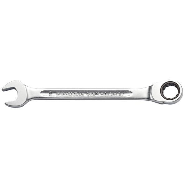 STAHLWILLE スタビレー コンビネーションラチェットレンチ リバーシブル 72ギア 18mm 全長240mm 17-18