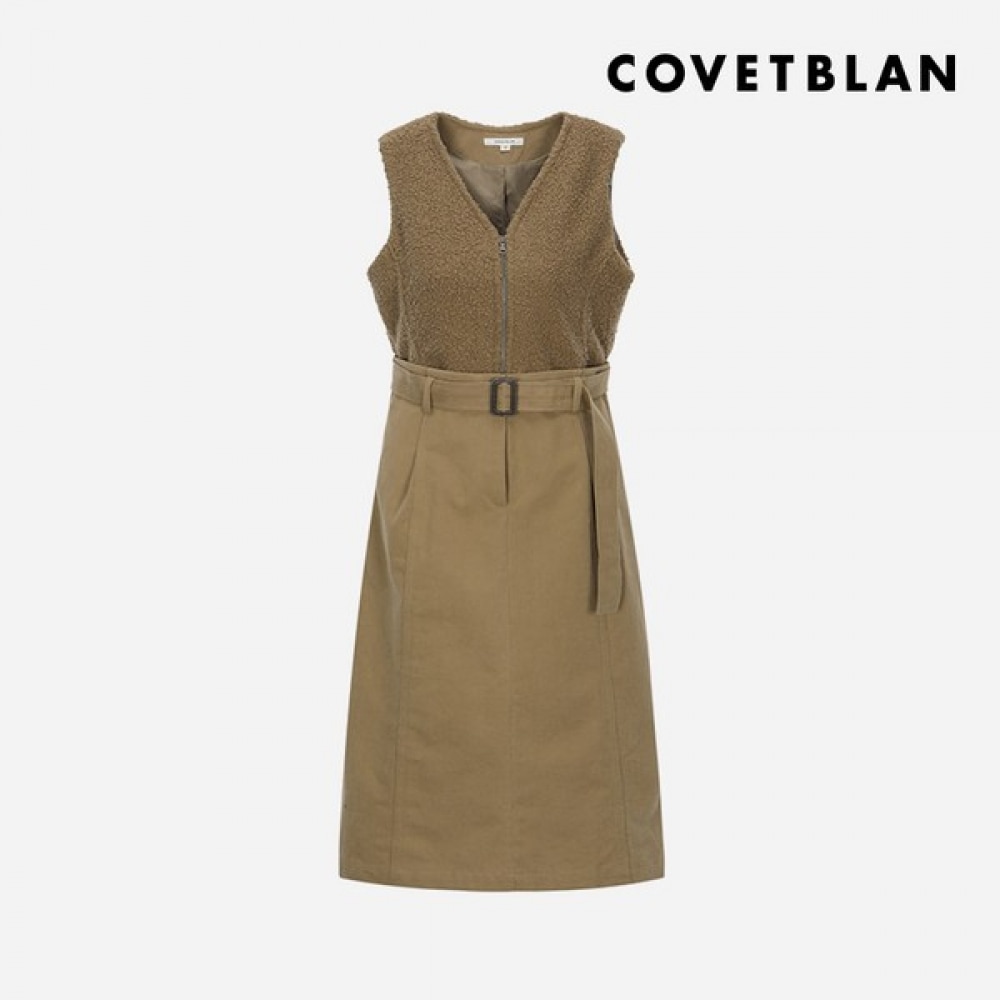 (コルベットブラン) フリースベストドレス (V228MOP204W)