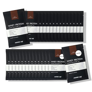 【在庫限り！】[29%OFF] 人工甘味料不使用 プロテイン 1食分×30袋入 チョコレート風味 makeme メイクミー ホエイプロテイン 無添加 トレーニング タンパク 女性 置き換えダイエット