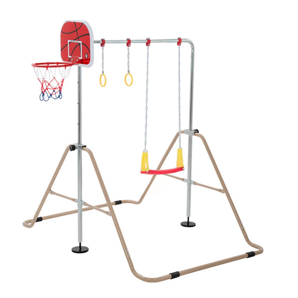 【国内即発送】【ブランコ+バスケットゴール+吊り輪】 鉄棒 室内 屋外 折りたたみ 高さ調節可能 鉄棒ブランコバスケットゴール吊り輪子供用 キッズ こども鉄棒練習 体育 運動 ぶら下がり鉄棒 折りたた 14,317円