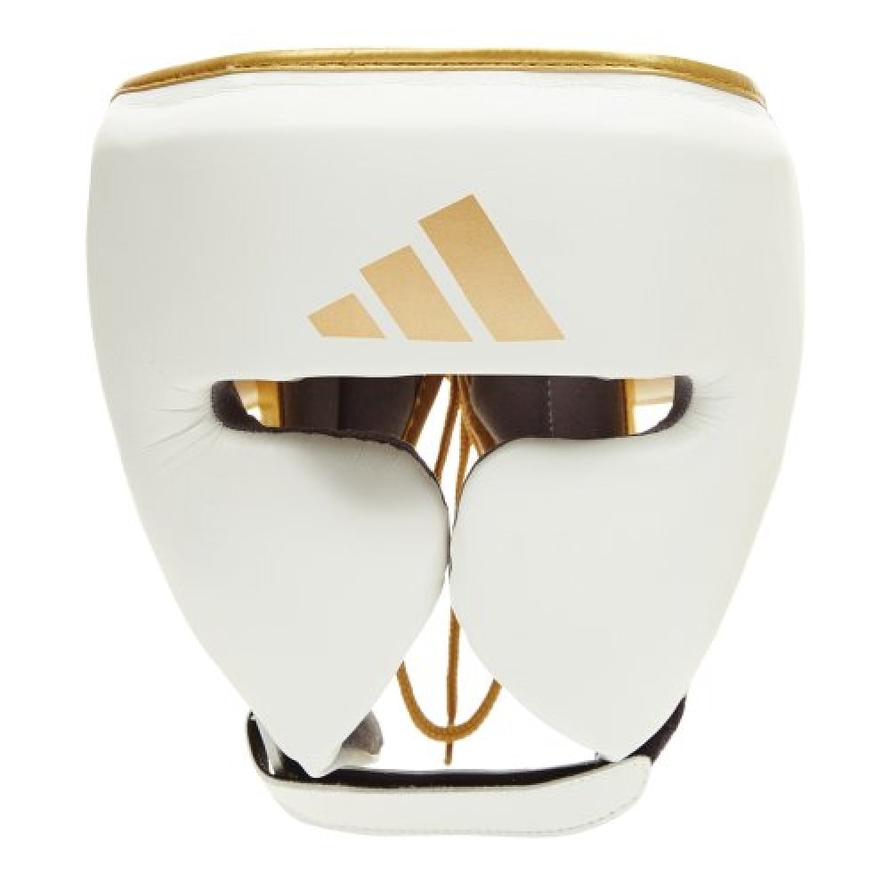 アディダスコンバットスポーツプロヘッドギア (adipHG01 M)-ホワイト/ゴールド