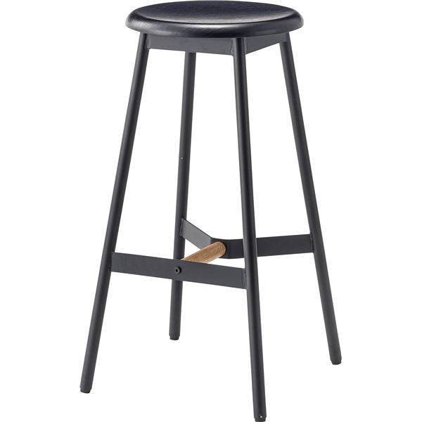 ハイスツール ブラック 約 W41xD40xH74cm 組立式